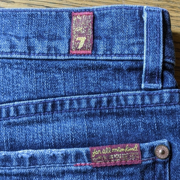 7 for All Mankind Denim Skirt sz 28 - Picture 6 of 12